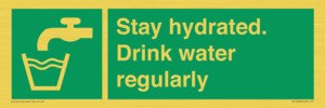 Stay hydrated. Drink water regularly 